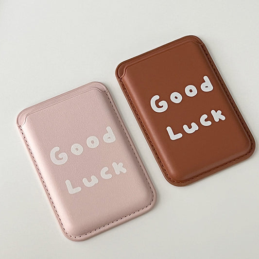 【85折加購✨】Cuter Good Luck (Pink/Brown) Magsafe Card Wallet