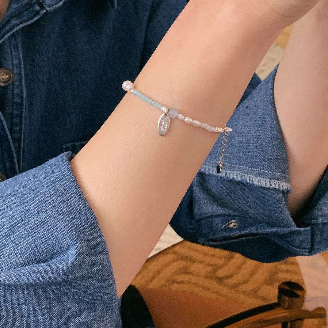 [SOMBI/Silver925] Underwater Freshwater Pearl Silver Bracelet
