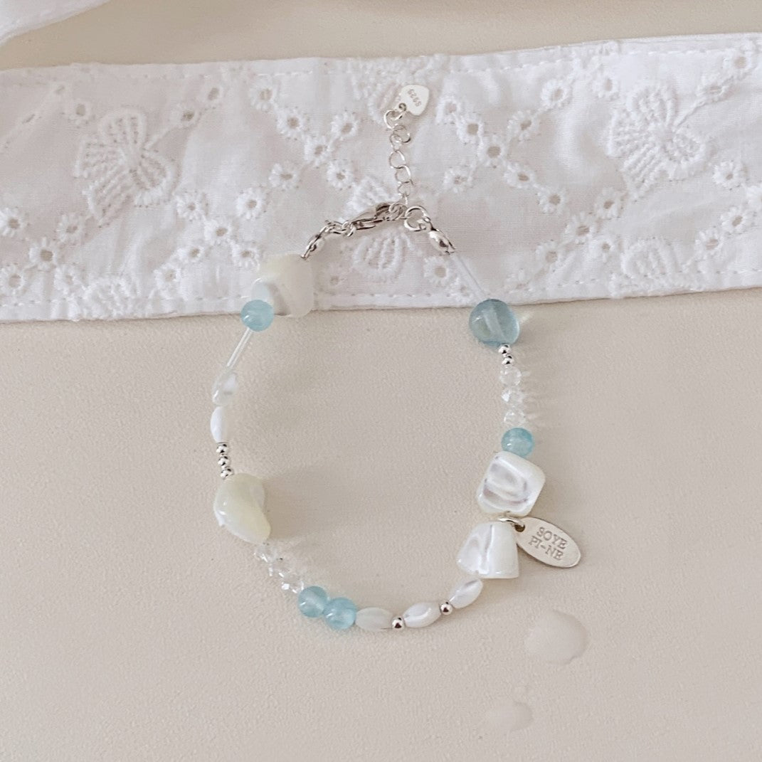 [SOMBI/Silver925] Eternal Wave Sea Bracelet