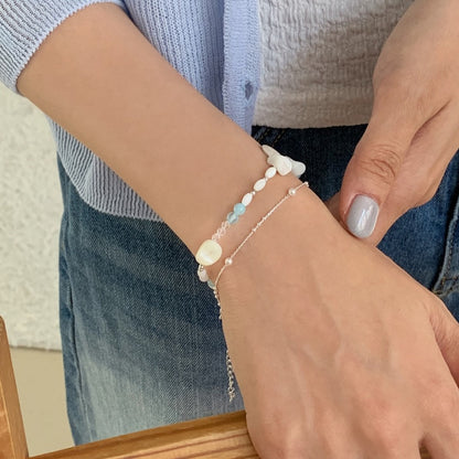 [SOMBI/Silver925] Eternal Wave Sea Bracelet