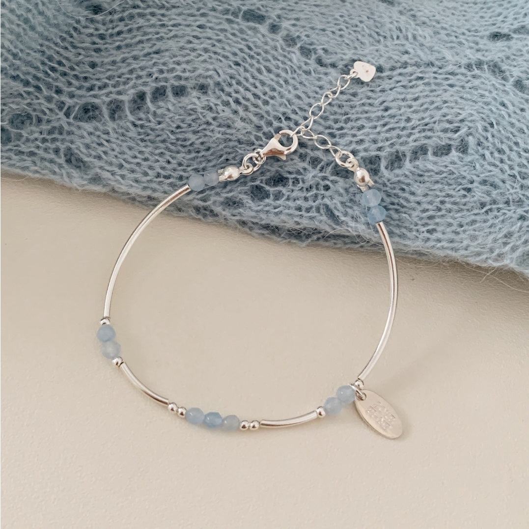 [SOMBI/Silver925] Mano Silver Pipe Bracelet (2色)