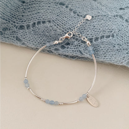 [SOMBI/Silver925] Mano Silver Pipe Bracelet (2色)