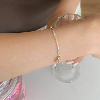 [SOMBI/Silver925] Mano Silver Pipe Bracelet (2色)