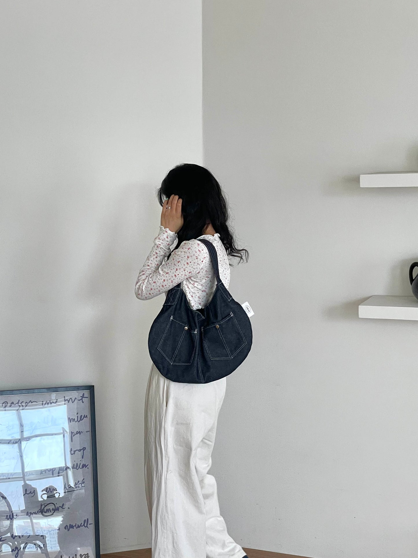 OYO Denim bold strap bag (2色)