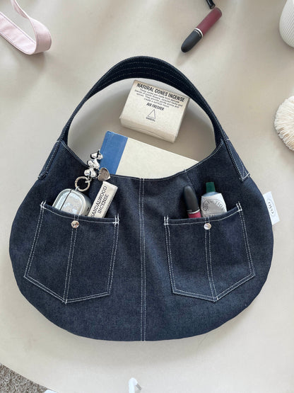 OYO Denim bold strap bag (2色)