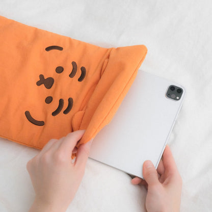 Muzik Tiger Slim Laptop Pouch (9-16 inch) #橙色老虎