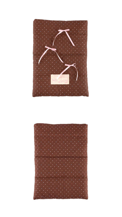 Cozing Pillow Notebook Pouch_dot brown (11/13/15 inch)