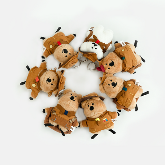 Dinotaeng Quokscout Flat Fur Keychain (7款)