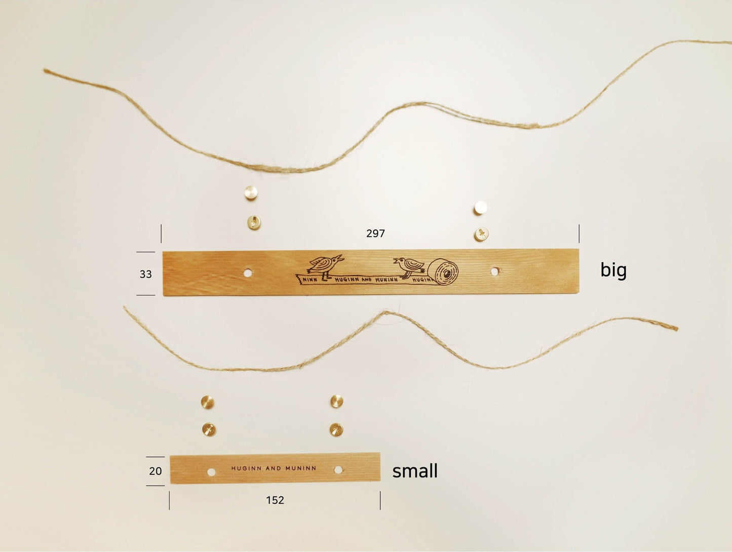 Huginn and Muninn My Favourite 2026 Wall Calendar+Wood Bar (2 size)