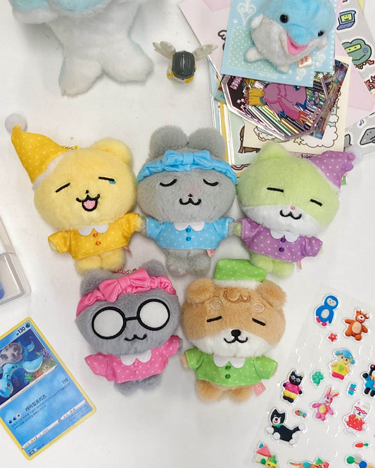 Heeheeclub Pajamas Plush Keyring (5款)