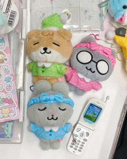 Heeheeclub Pajamas Plush Keyring (5款)