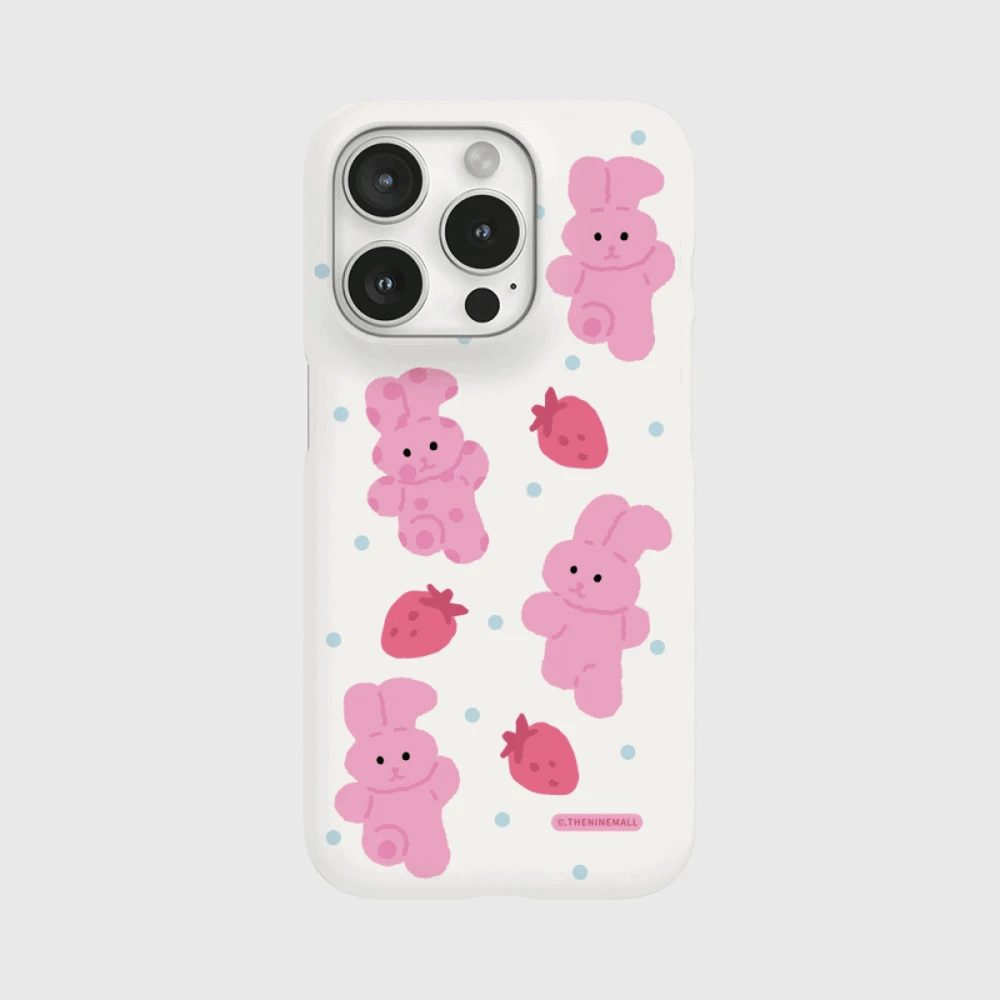Strawberry Windy Pattern Phone Case (Hard/Card Storage)