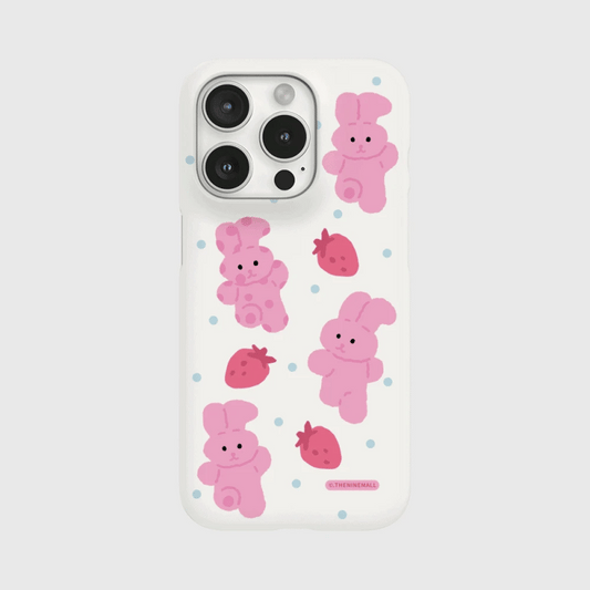 Strawberry Windy Pattern Phone Case (Hard/Card Storage)