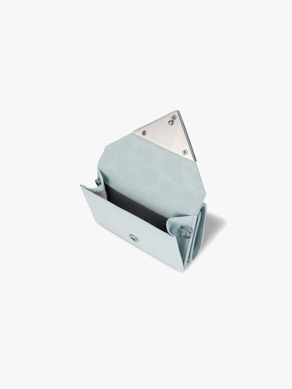 Fennec Triangle Triple Wallet - Leopard Mint