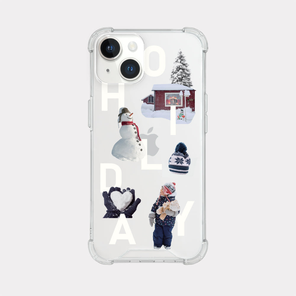 Snowing Play Phone Case (Clear/Tank Clear/Clear card storage)