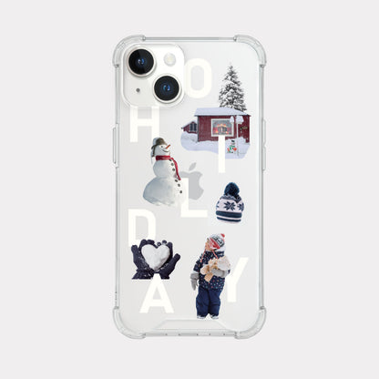 Snowing Play Phone Case (Clear/Tank Clear/Clear card storage)