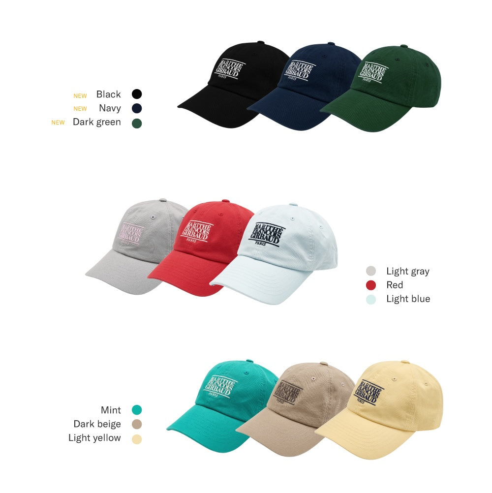 MARITHÉ FRANÇOIS GIRBAUD SMALL CLASSIC LOGO CAP (9色)