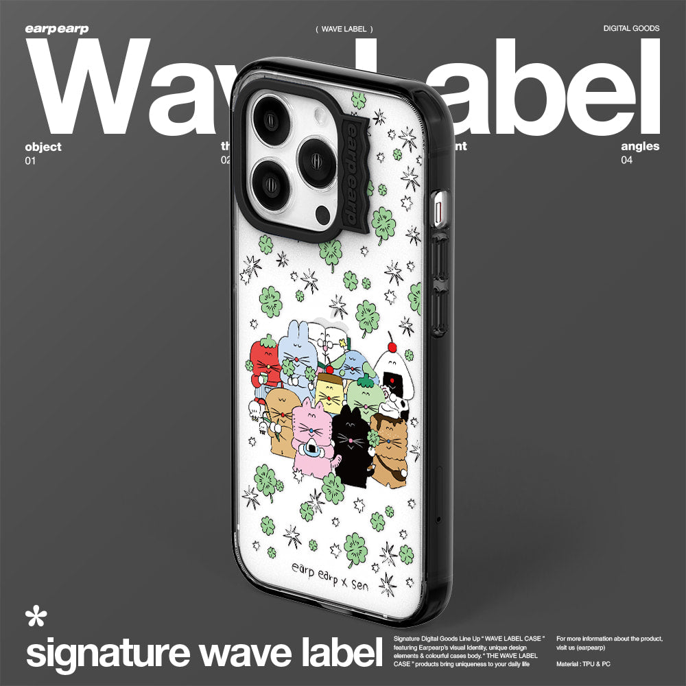 [EARP EARP X SEN] (Wave Label Clear Case) (13款)
