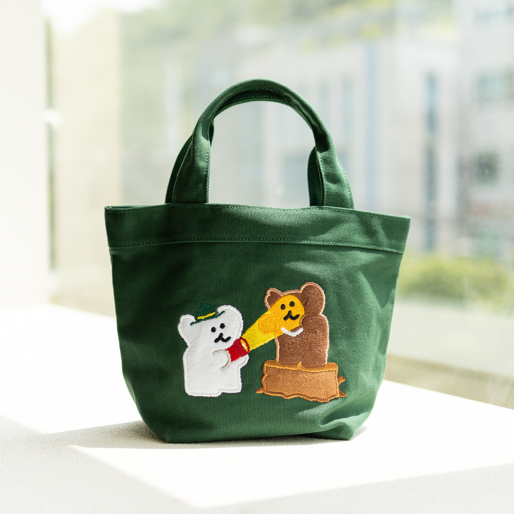 Dinotaeng Bobo In The Woods Canvas Bag - 2 Colors