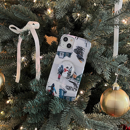 Collage White Snow Phone Case (Hard/Card Storage)