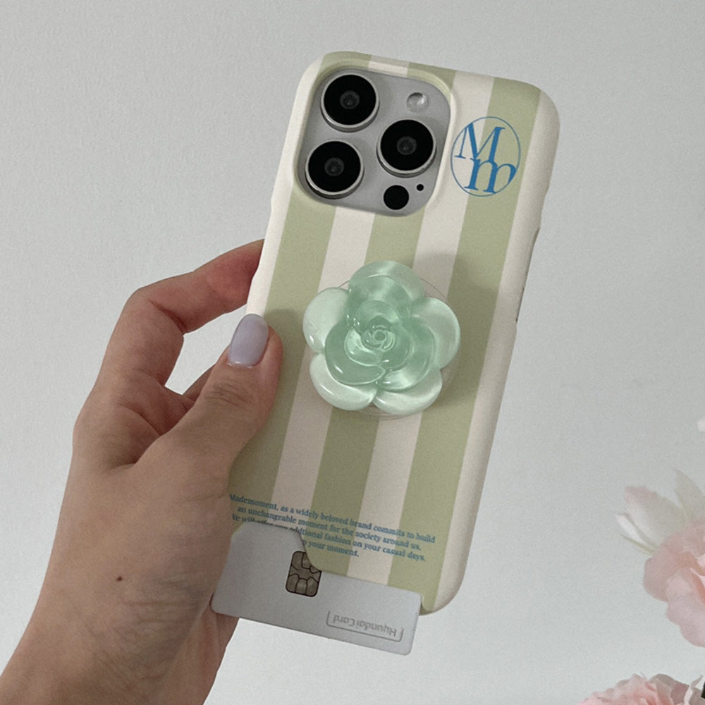 [mm] Stripe Pattern Phone Case (Hard/Card Storage) (5色)