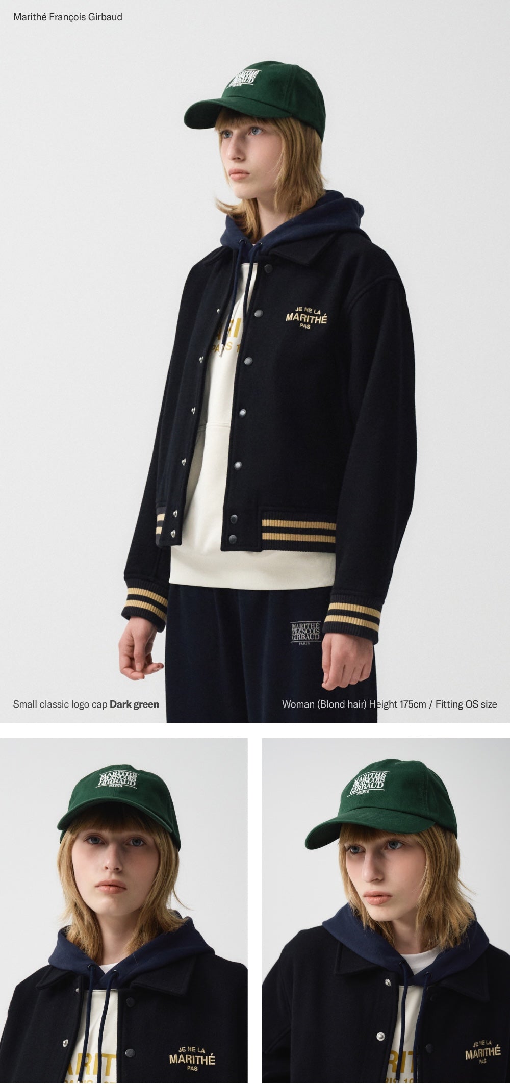 MARITHÉ FRANÇOIS GIRBAUD SMALL CLASSIC LOGO CAP (9色)