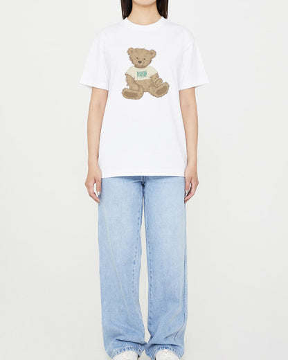 MARITHÉ FRANÇOIS GIRBAUD DOODLE BEAR TEE WHITE