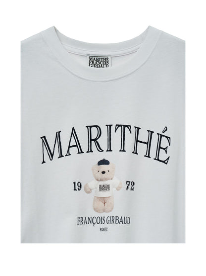 MARI GRAPHIC OVERSIZED TEE WHITE