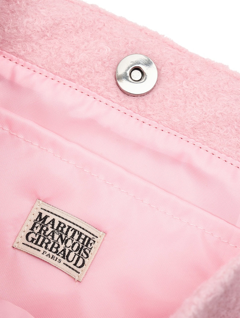 MARITHÉ FRANÇOIS GIRBAUD CLASSIC LOGO BOUCLE SHOULDER BAG pink