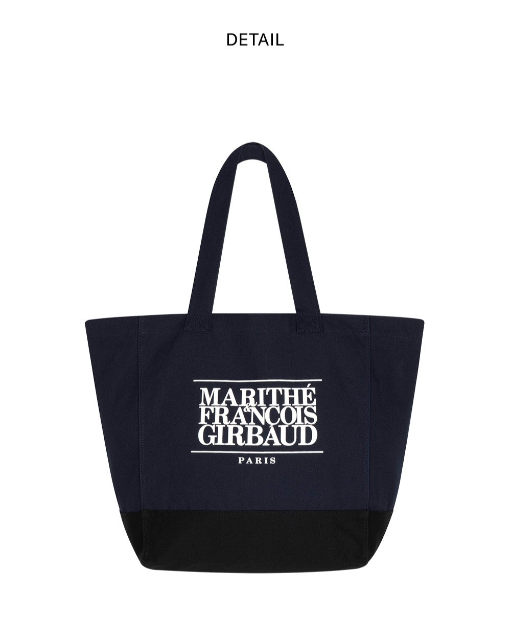 MARITHÉ FRANÇOIS GIRBAUD MOUVEMENT CLASSIC LOGO BIG SHOPPER BAG dark navy