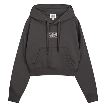 MARITHÉ FRANÇOIS GIRBAUD NEW CLASSIC LOGO HOODIE - CHARCOAL