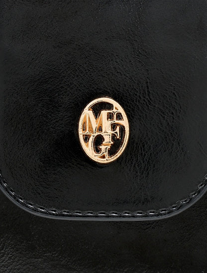 MARITHÉ FRANÇOIS GIRBAUD CIRCLE LOGO HOBO BAG black