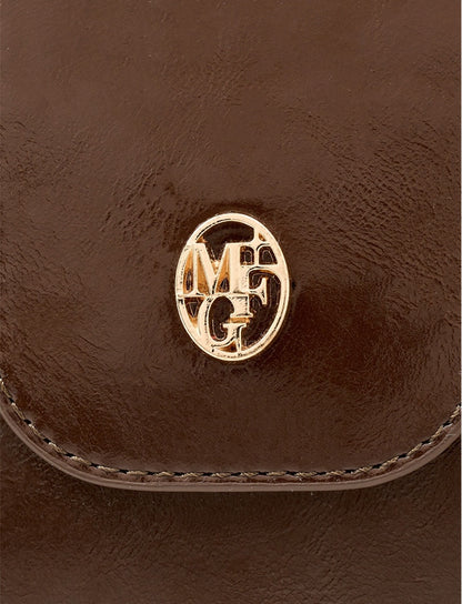 MARITHÉ FRANÇOIS GIRBAUD CIRCLE LOGO HOBO BAG brown