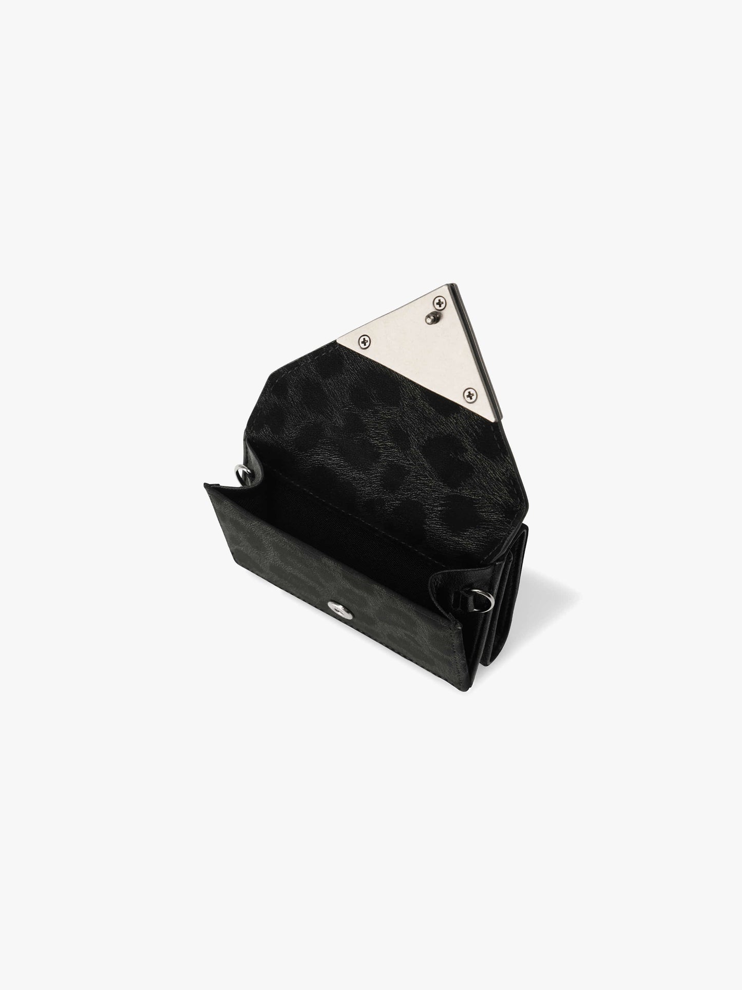 Fennec Triangle Triple Wallet - Leopard Black