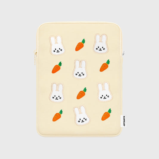 DOT CARROT POPO-IVORY IPAD POUCH (11 inch)