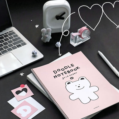 Iconic Doodle Grid Notebook (05-08)