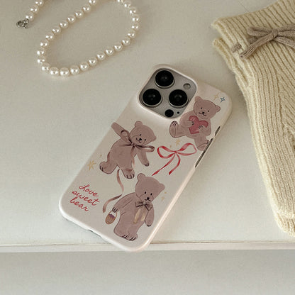 Sweet Bear Phone Case (Hard/Card Storage)