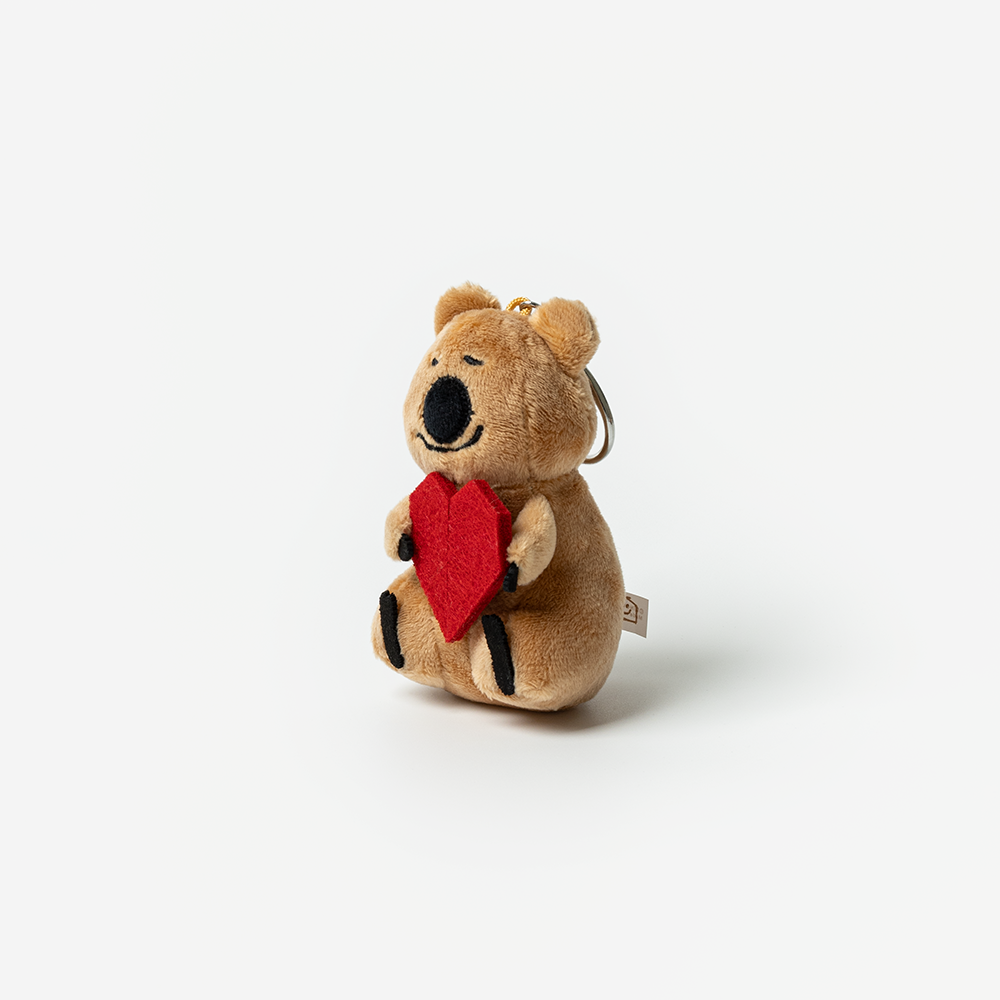 Dinotaeng Ukulele & Heart Quokka Keyring