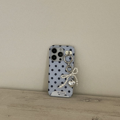 【Set】Fabric Dot (硬殼插卡款)+Tag holder+Keyring