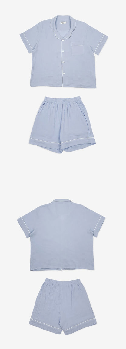 【買2套減$20✨】Juuneedu 7 Days Cotton Short Sleeves Pajamas (7色) 短袖睡衣