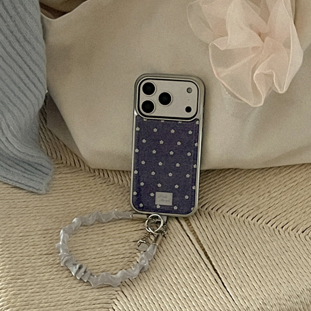 【Set】MM (Silver Bumper Case)+ Pure Silk 手機繩 (3色)