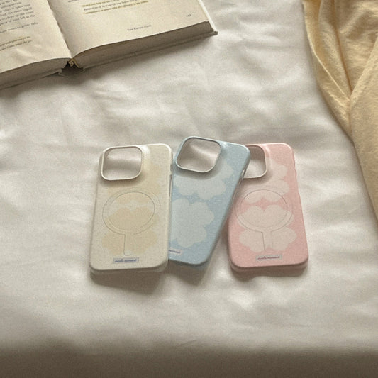 Pastel Clover Phone Case (Hard/Card Storage/Magsafe) (3色)