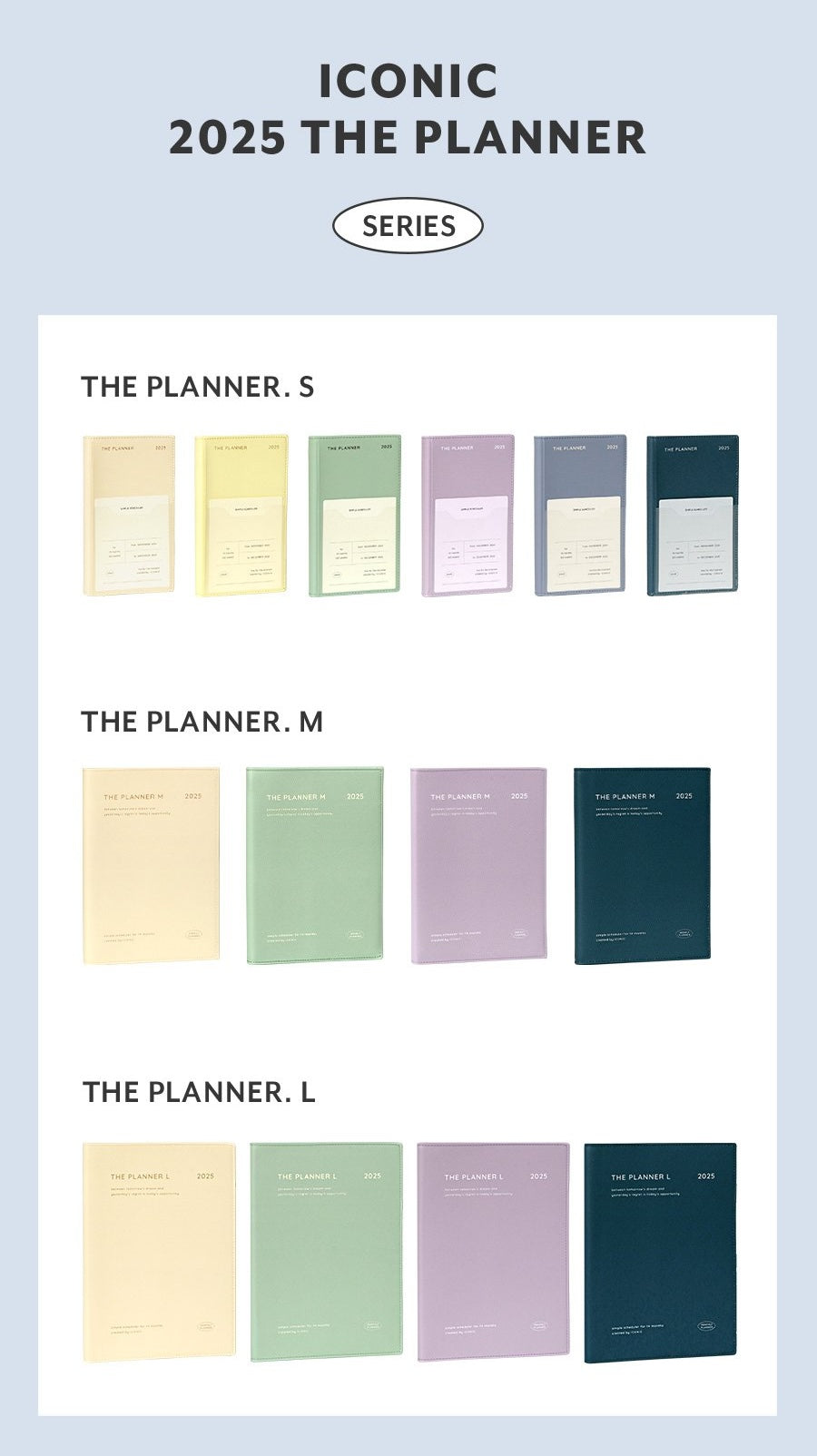 Iconic 2025 The Planner M (Weekly Diary) (4色)