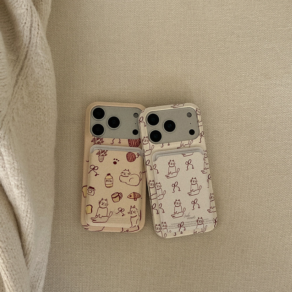 I Like Cat Phone Case (Hard/Card Storage/Magsafe)