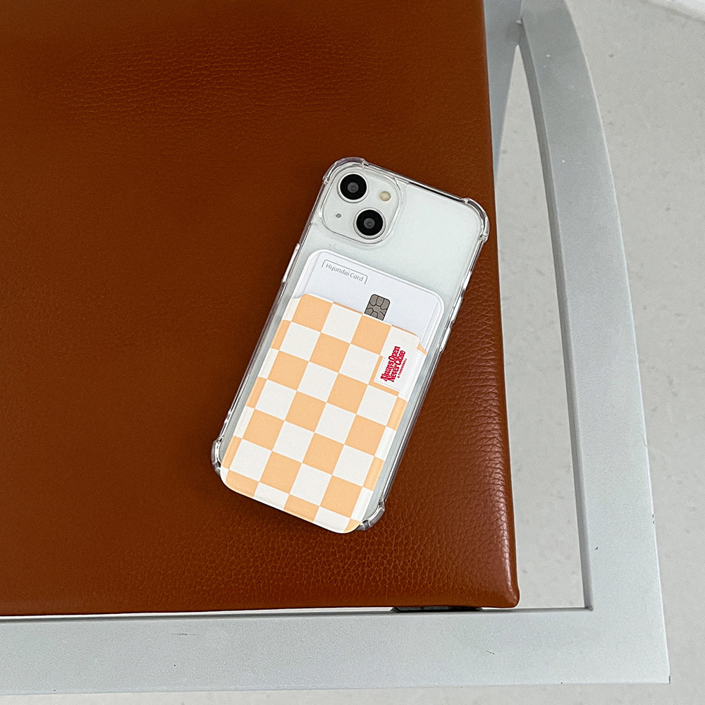 【Set】Basic Checkerboard Label (Magsafe Case) + Card Wallet