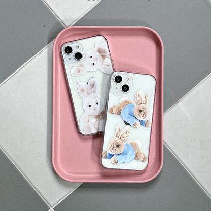 Make Happy Bunny Phone Case (Clear/Tank 透明/透明Tank款) (2色)