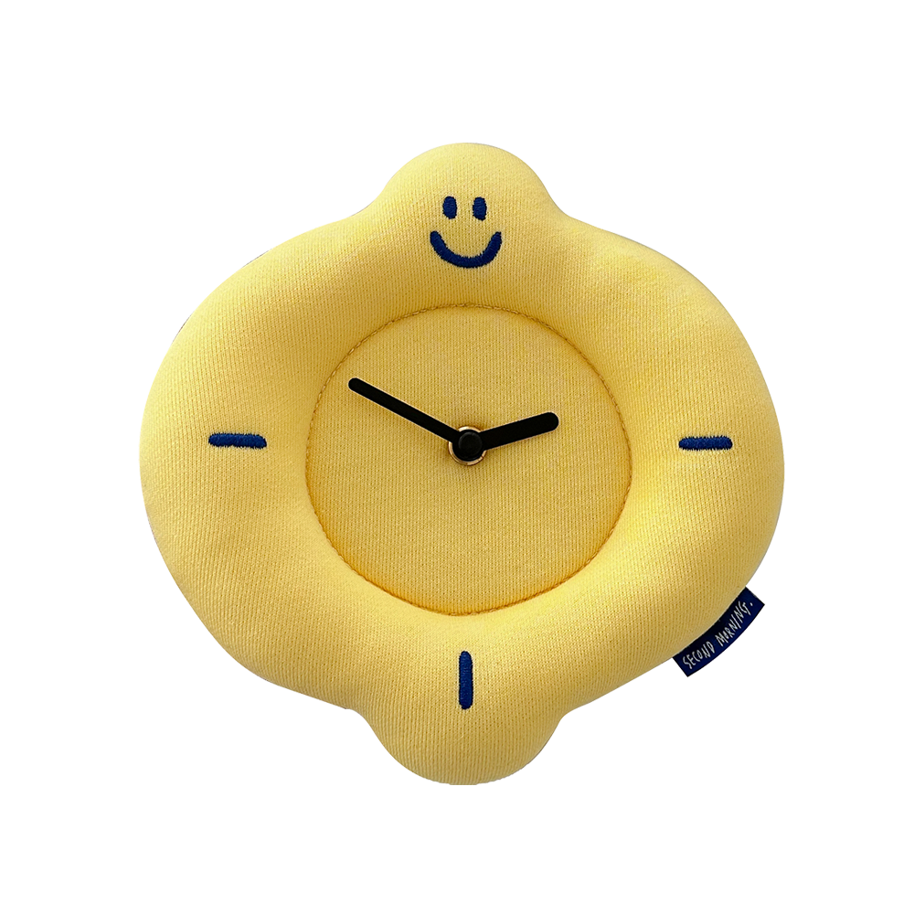 【新上架優惠】Second Morning Lemony Fabric Clock 布藝時鐘 掛墻鐘