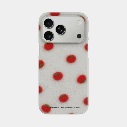 Felt Tomato Phone Case (Hard/Card Storage/Magsafe)