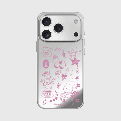Windys Tea Time Doodle Phone Case (Mirror silver bumper case)