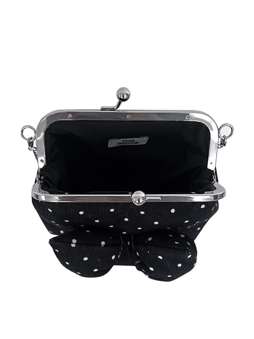 Peakdrawing [M] Cookies ribbon polkadot frame bag (2款)